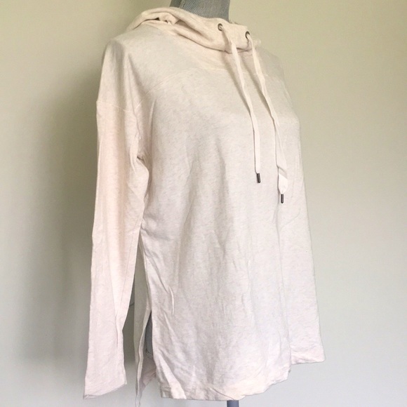 Lou & Grey Hi-Lo Notched Hem Hoodie, size Small ❤️ - Picture 3 of 13